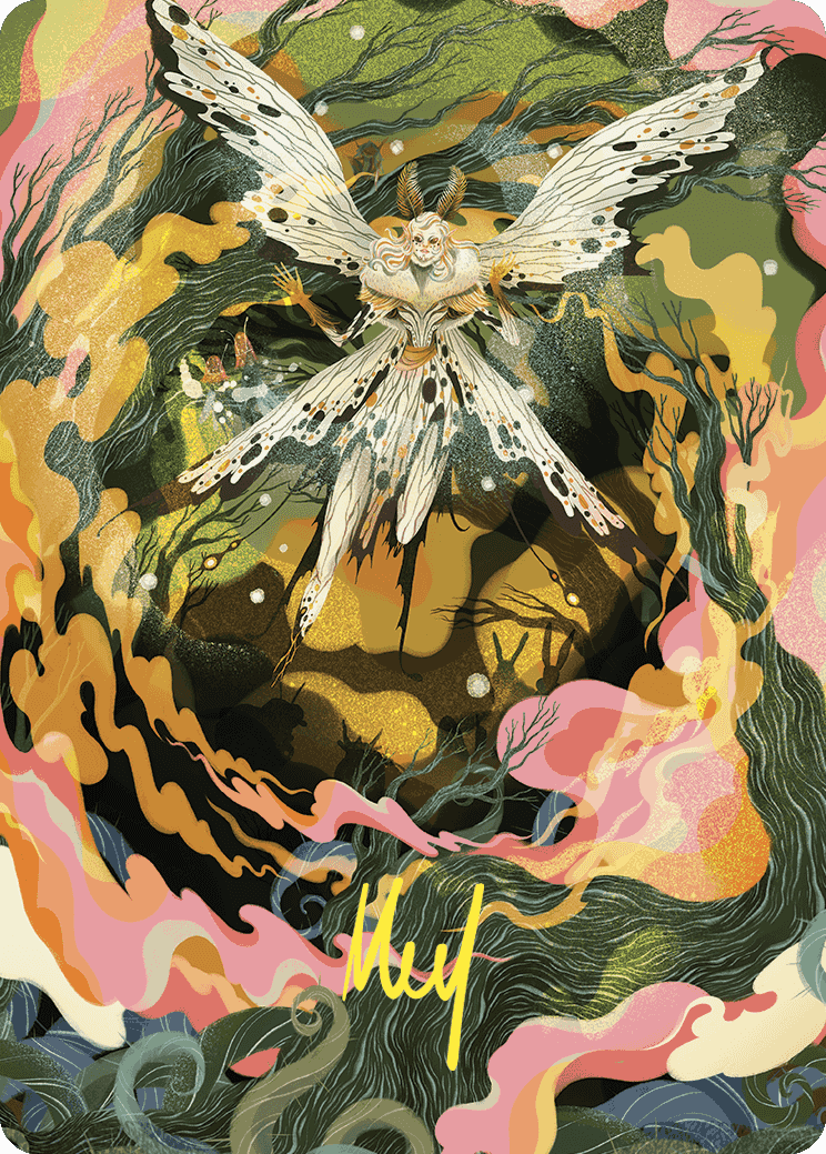 Greater Auramancy Art Card (Gold-Stamped Signature) [Wilds of Eldraine Art Series] | I Want That Stuff Brandon