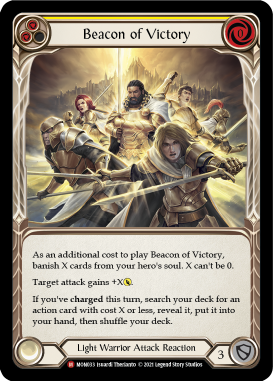 Beacon of Victory [MON033] 1st Edition Normal | I Want That Stuff Brandon