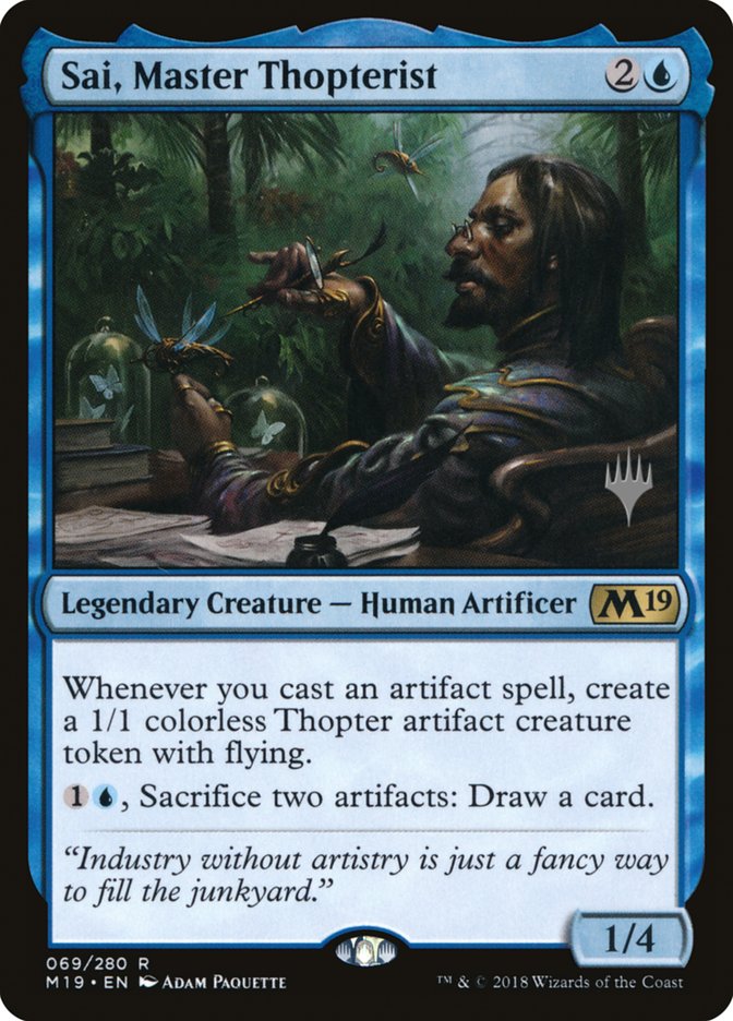 Sai, Master Thopterist (Promo Pack) [Core Set 2019 Promos] | I Want That Stuff Brandon