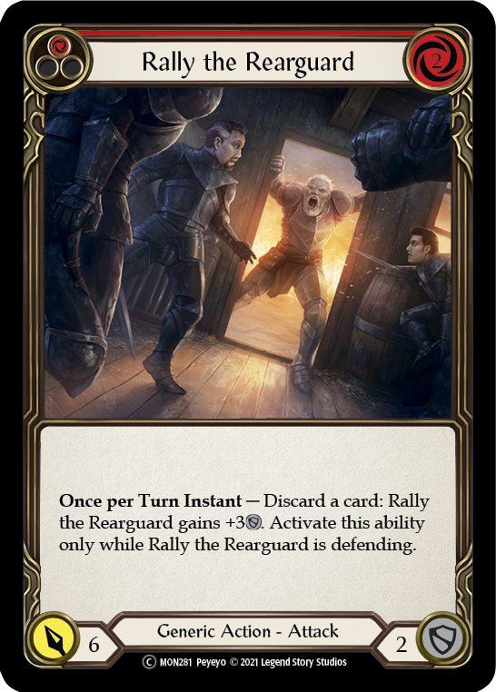Rally the Rearguard (Red) [U-MON281] Unlimited Edition Normal | I Want That Stuff Brandon