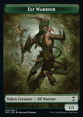 Elf Warrior // Wurm Double-Sided Token [Streets of New Capenna Commander Tokens] | I Want That Stuff Brandon
