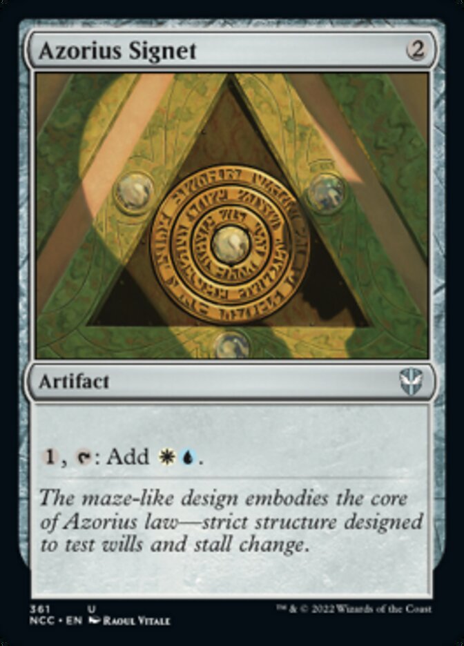 Azorius Signet [Streets of New Capenna Commander] | I Want That Stuff Brandon