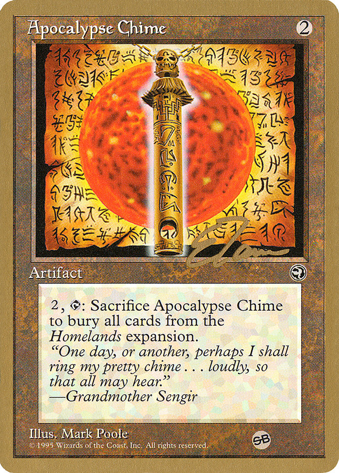 Apocalypse Chime (Eric Tam) (SB) [Pro Tour Collector Set] | I Want That Stuff Brandon