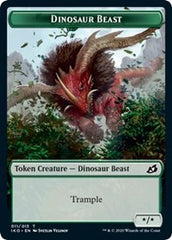 Dinosaur Beast // Human Soldier (003) Double-Sided Token [Ikoria: Lair of Behemoths Tokens] | I Want That Stuff Brandon