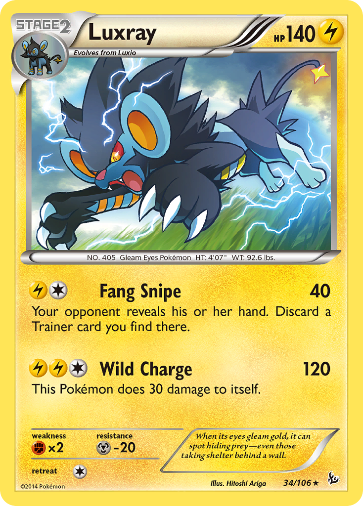 Luxray (34/106) [XY: Flashfire] | I Want That Stuff Brandon