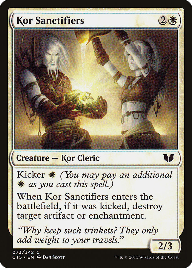 Kor Sanctifiers [Commander 2015] | I Want That Stuff Brandon