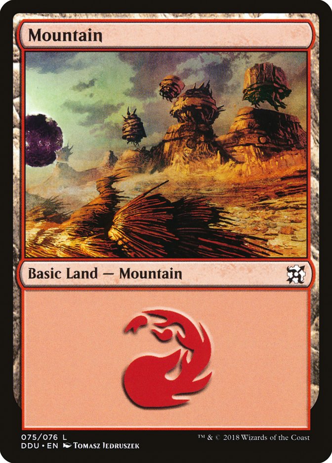 Mountain (75) [Duel Decks: Elves vs. Inventors] | I Want That Stuff Brandon