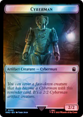 Soldier // Cyberman Double-Sided Token (Surge Foil) [Doctor Who Tokens] | I Want That Stuff Brandon