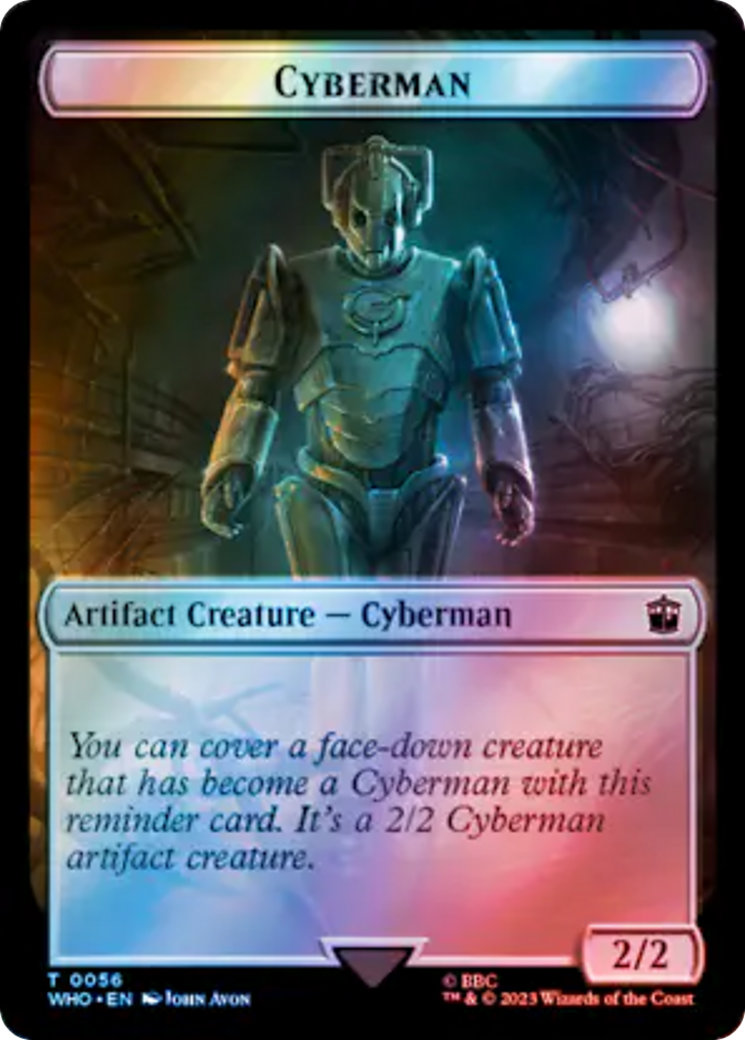 Copy // Cyberman Double-Sided Token (Surge Foil) [Doctor Who Tokens] | I Want That Stuff Brandon