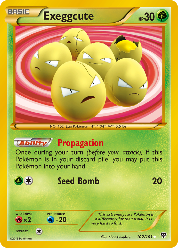 Exeggcute (102/101) [Black & White: Plasma Blast] | I Want That Stuff Brandon