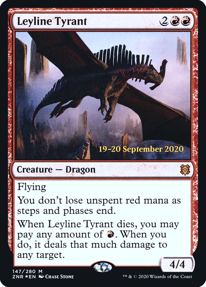 Leyline Tyrant [Zendikar Rising Prerelease Promos] | I Want That Stuff Brandon