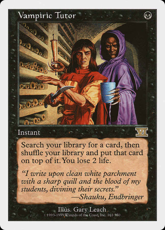 Vampiric Tutor [Classic Sixth Edition] | I Want That Stuff Brandon