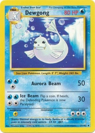 Dewgong (25/102) [Base Set Unlimited] | I Want That Stuff Brandon