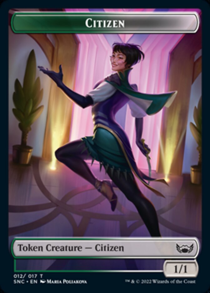 Fish // Citizen Double-Sided Token [Streets of New Capenna Tokens] | I Want That Stuff Brandon