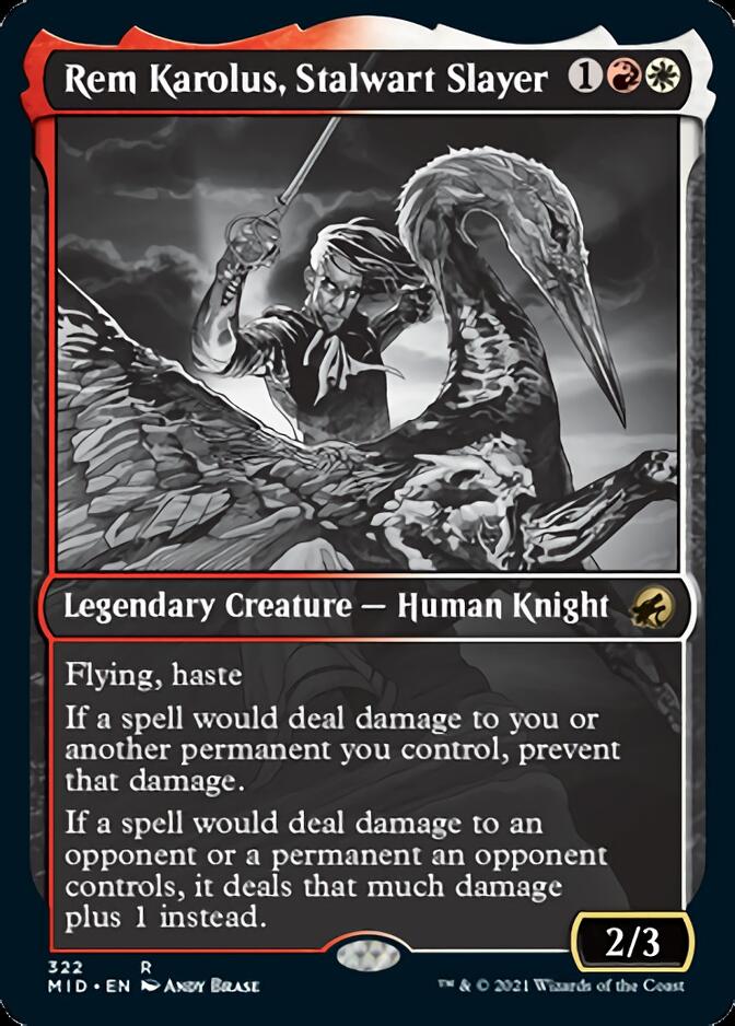 Rem Karolus, Stalwart Slayer (Showcase Eternal Night) [Innistrad: Midnight Hunt] | I Want That Stuff Brandon