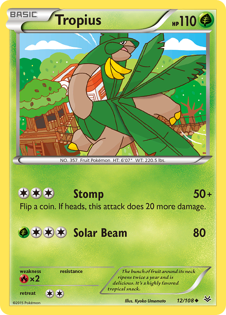 Tropius (12/108) [XY: Roaring Skies] | I Want That Stuff Brandon