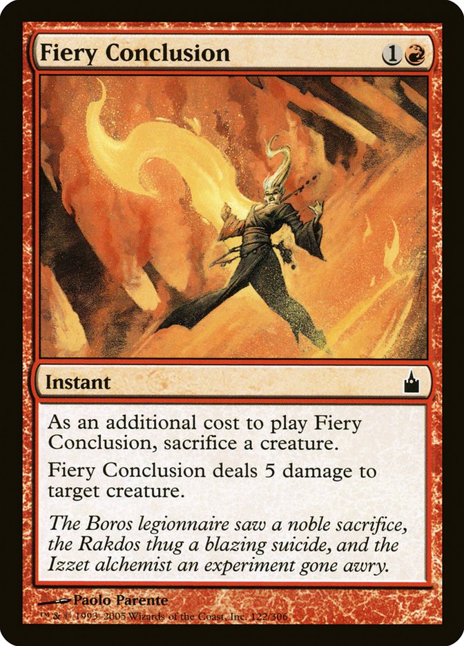 Fiery Conclusion [Ravnica: City of Guilds] | I Want That Stuff Brandon