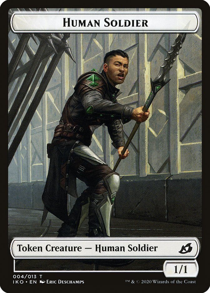 Kraken // Human Soldier (004) Double-Sided Token [Ikoria: Lair of Behemoths Tokens] | I Want That Stuff Brandon