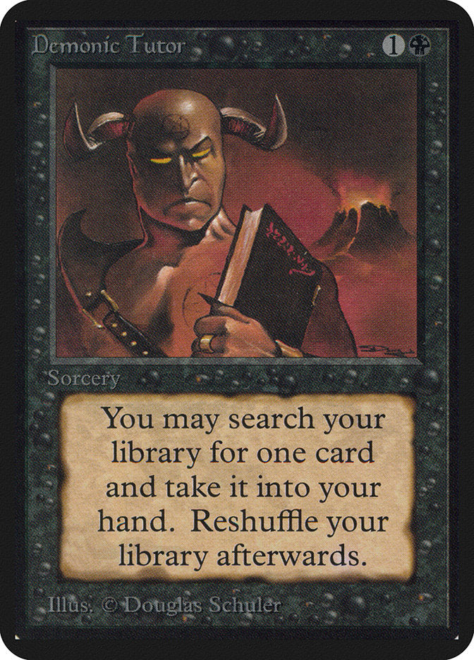 Demonic Tutor [Alpha Edition] | I Want That Stuff Brandon