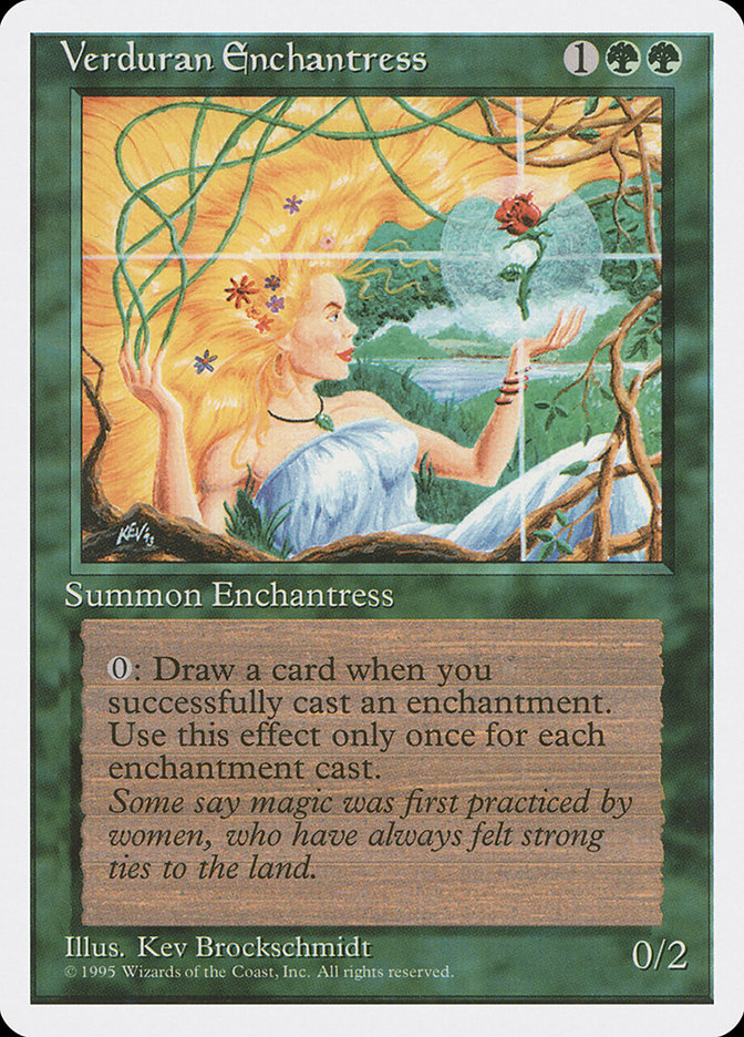 Verduran Enchantress [Fourth Edition] | I Want That Stuff Brandon