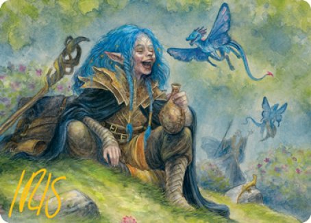 Feywild Trickster Art Card (Gold-Stamped Signature) [Dungeons & Dragons: Adventures in the Forgotten Realms Art Series] | I Want That Stuff Brandon