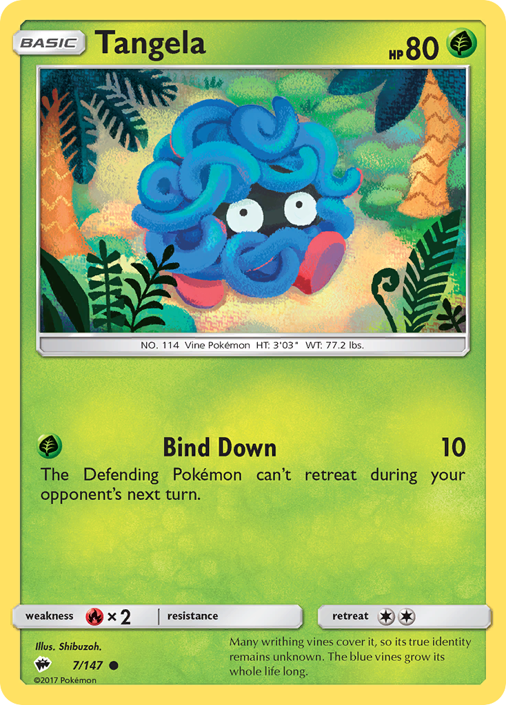 Tangela (7/147) [Sun & Moon: Burning Shadows] | I Want That Stuff Brandon