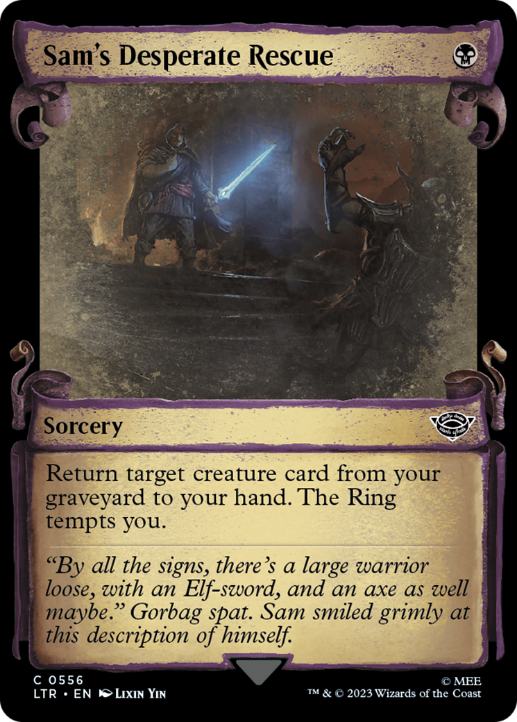 Sam's Desperate Rescue [The Lord of the Rings: Tales of Middle-Earth Showcase Scrolls] | I Want That Stuff Brandon