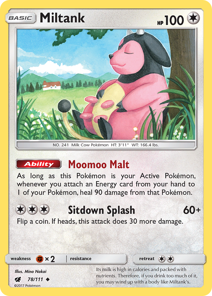 Miltank (78/111) [Sun & Moon: Crimson Invasion] | I Want That Stuff Brandon