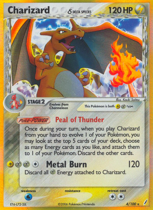 Charizard (4/100) (Delta Species) [EX: Crystal Guardians] | I Want That Stuff Brandon