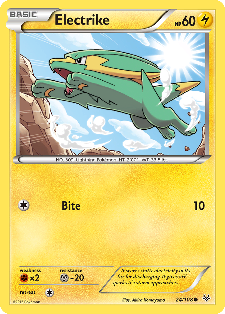 Electrike (24/108) [XY: Roaring Skies] | I Want That Stuff Brandon