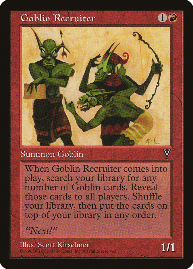 Goblin Recruiter [Visions] | I Want That Stuff Brandon