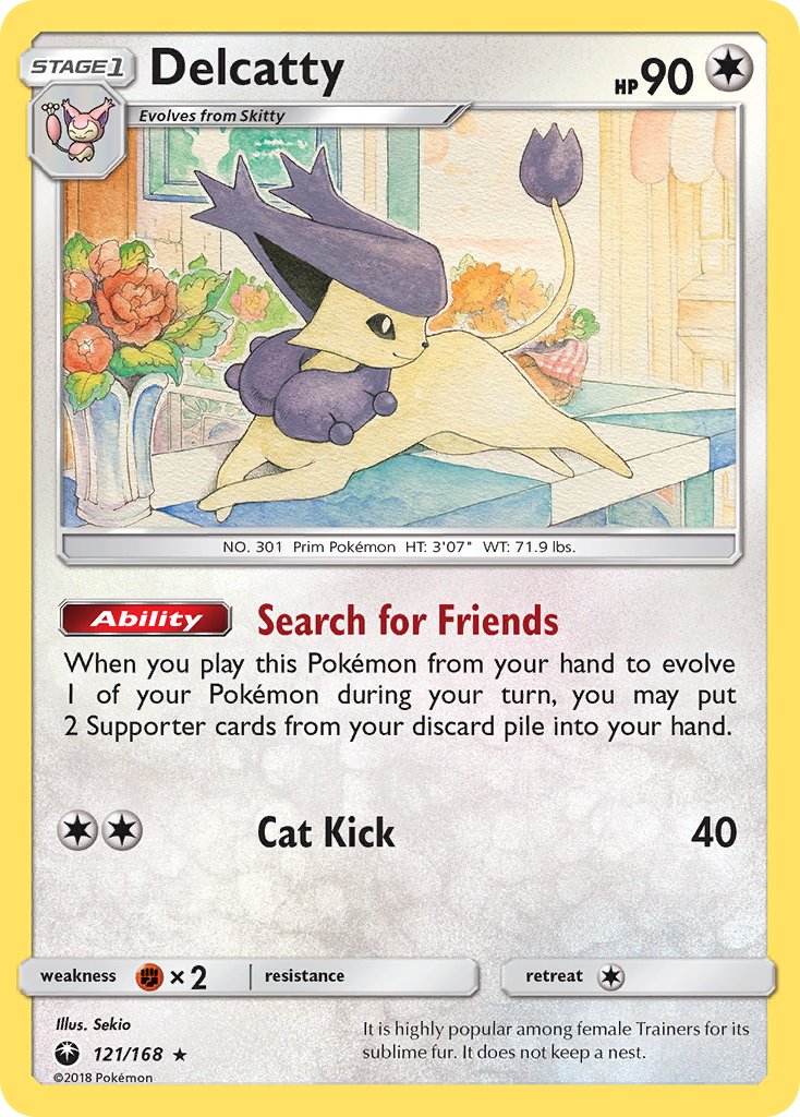 Delcatty (121/168) (Theme Deck Exclusive) [Sun & Moon: Celestial Storm] | I Want That Stuff Brandon