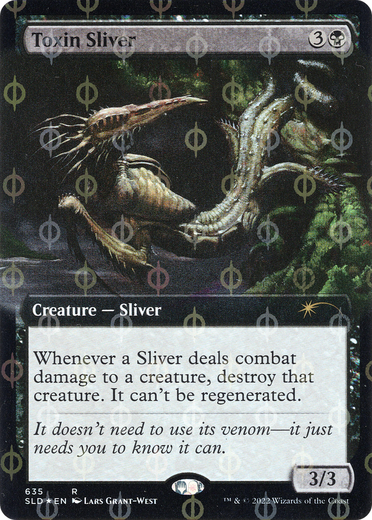 Toxin Sliver (Extended Art) (Step-and-Compleat Foil) [Secret Lair Drop Promos] | I Want That Stuff Brandon