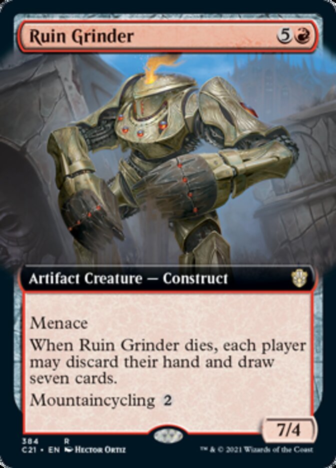 Ruin Grinder (Extended Art) [Commander 2021] | I Want That Stuff Brandon