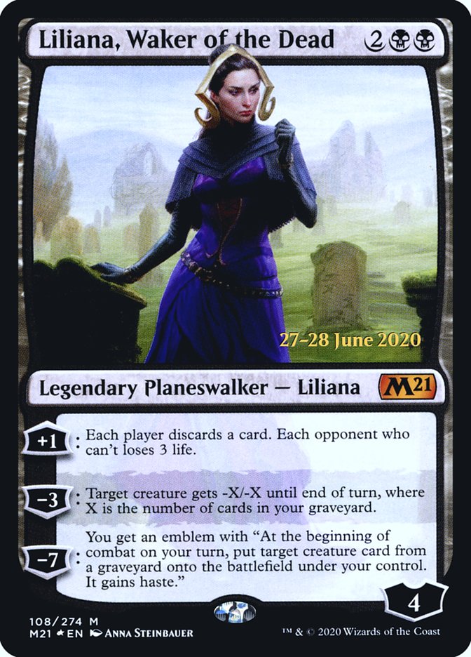 Liliana, Waker of the Dead [Core Set 2021 Prerelease Promos] | I Want That Stuff Brandon