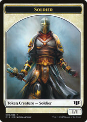 Soldier // Spirit Double-Sided Token [Commander 2014 Tokens] | I Want That Stuff Brandon