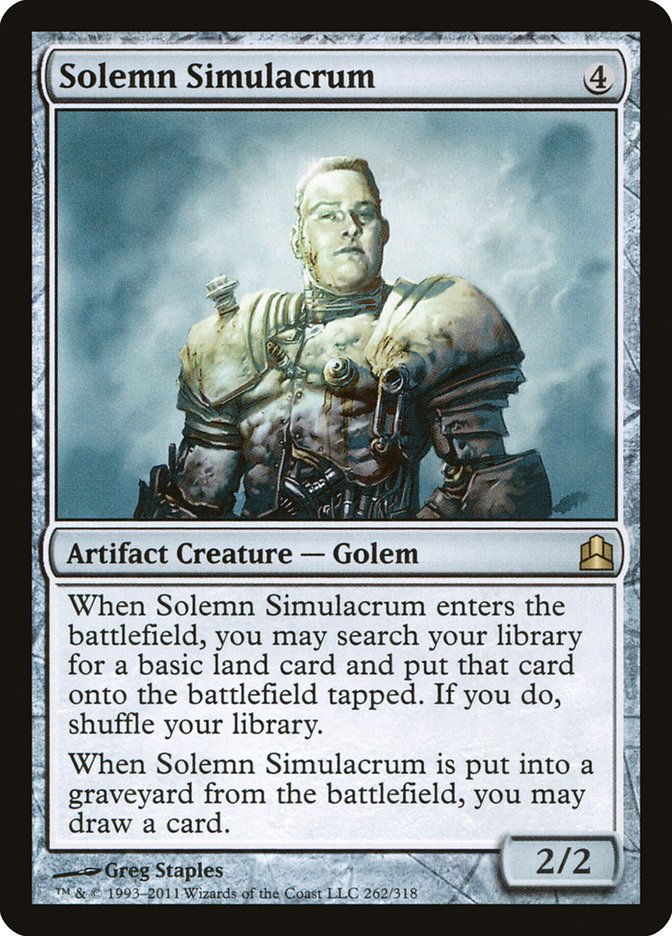 Solemn Simulacrum [Commander 2011] | I Want That Stuff Brandon