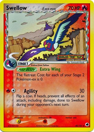 Swellow (40/101) (Delta Species) (Stamped) [EX: Dragon Frontiers] | I Want That Stuff Brandon