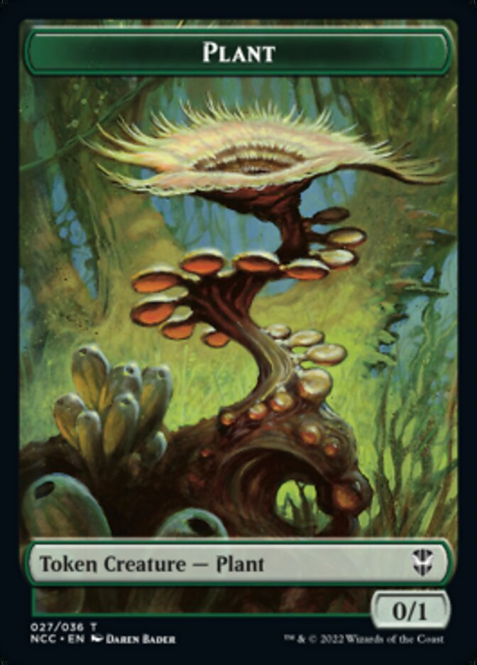 Plant // Treasure (015) Double-Sided Token [Streets of New Capenna Commander Tokens] | I Want That Stuff Brandon