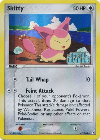 Skitty (41/100) (Stamped) [EX: Crystal Guardians] | I Want That Stuff Brandon