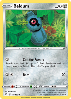 Beldum (116/185) [Sword & Shield: Vivid Voltage] | I Want That Stuff Brandon