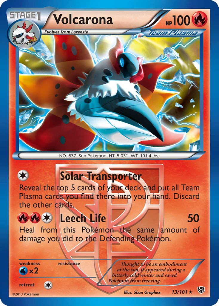 Volcarona (13/101) [Black & White: Plasma Blast] | I Want That Stuff Brandon