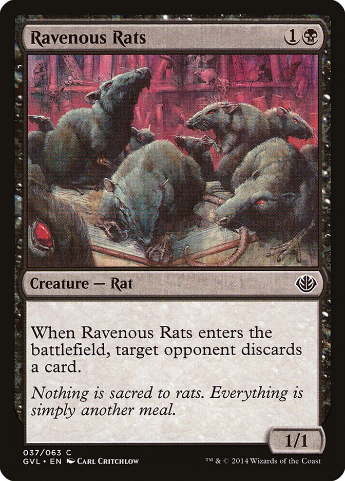 Ravenous Rats (Garruk vs. Liliana) [Duel Decks Anthology] | I Want That Stuff Brandon