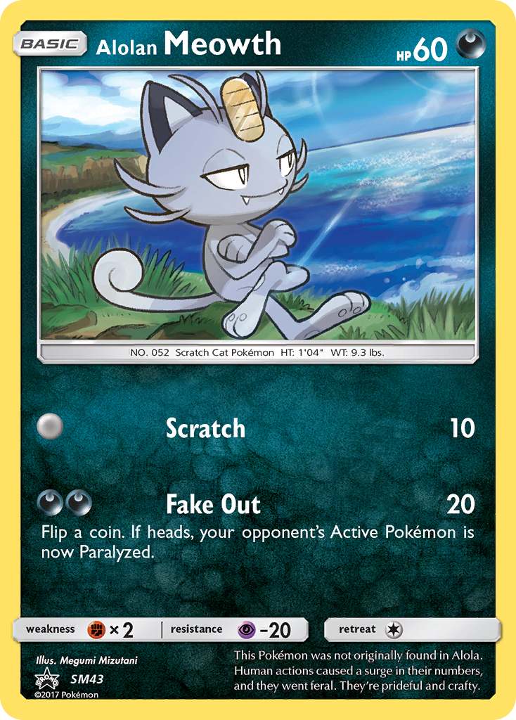 Alolan Meowth (SM43) [Sun & Moon: Black Star Promos] | I Want That Stuff Brandon