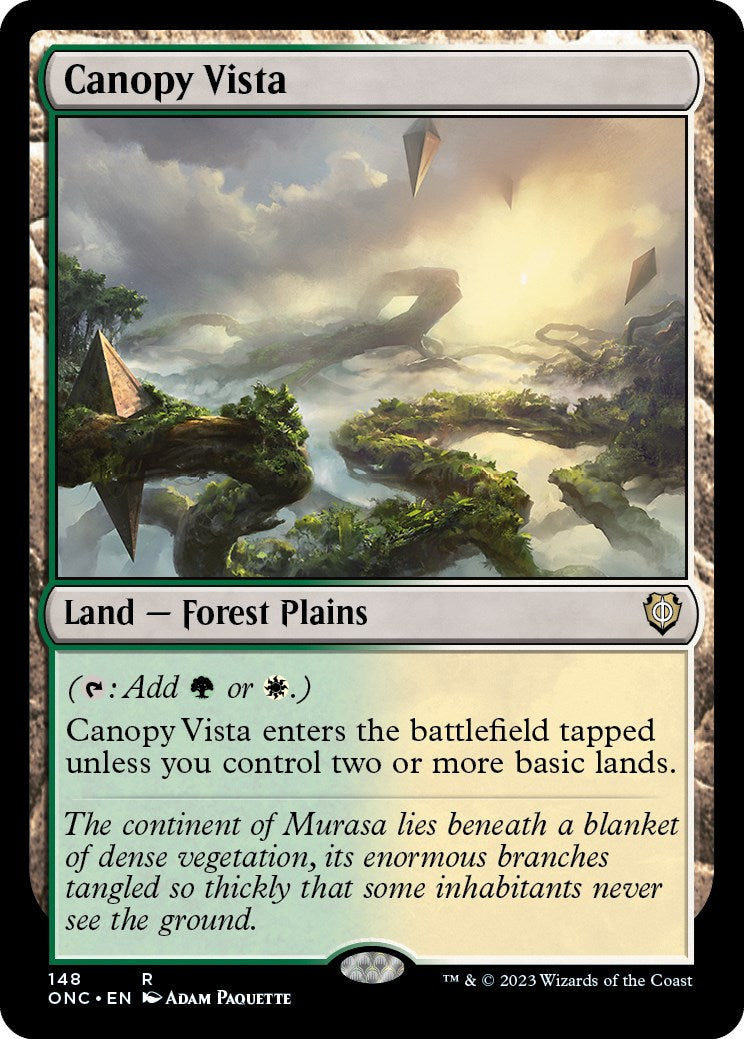 Canopy Vista [Phyrexia: All Will Be One Commander] | I Want That Stuff Brandon