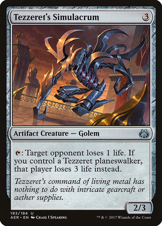 Tezzeret's Simulacrum [Aether Revolt] | I Want That Stuff Brandon