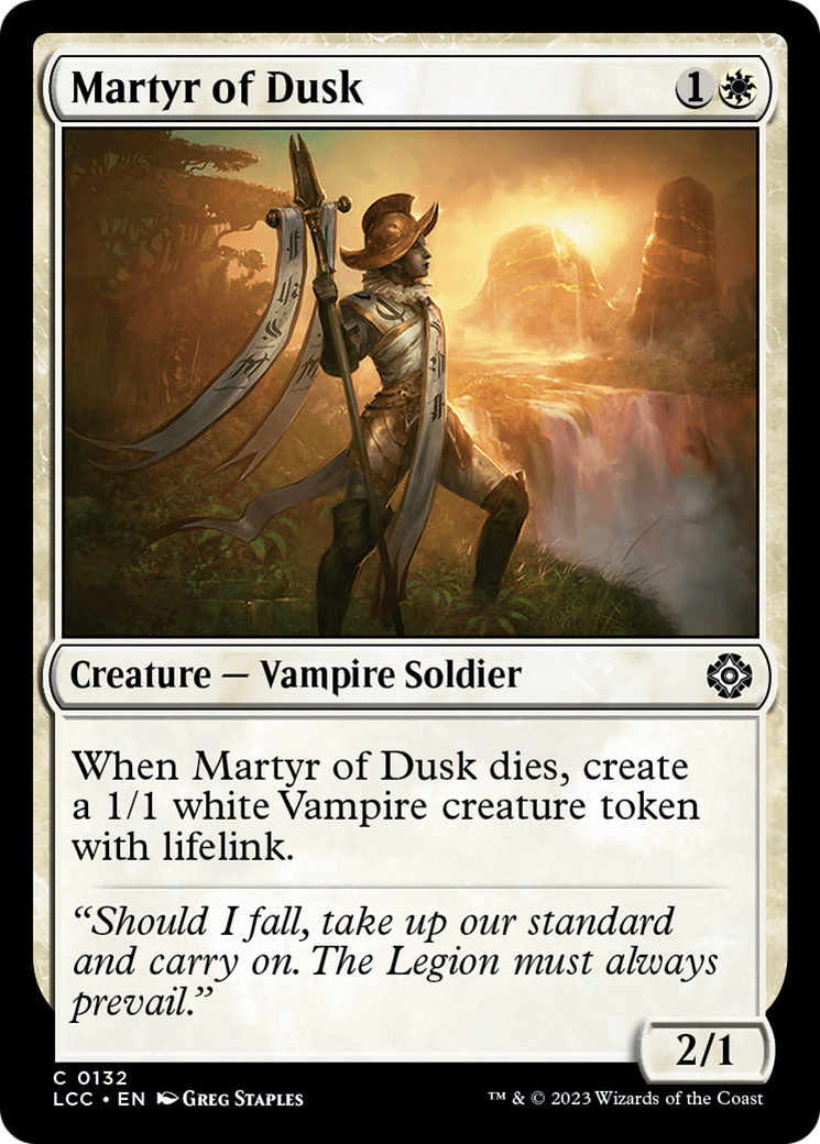 Martyr of Dusk [The Lost Caverns of Ixalan Commander] | I Want That Stuff Brandon
