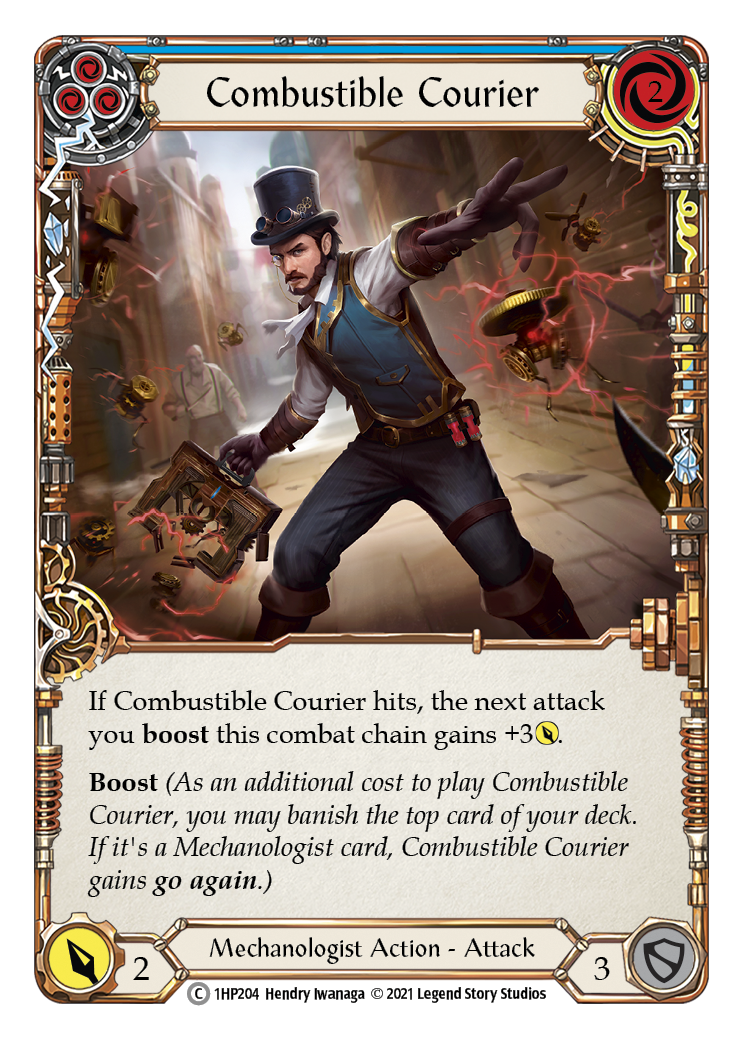 Combustible Courier (Blue) [1HP204] | I Want That Stuff Brandon
