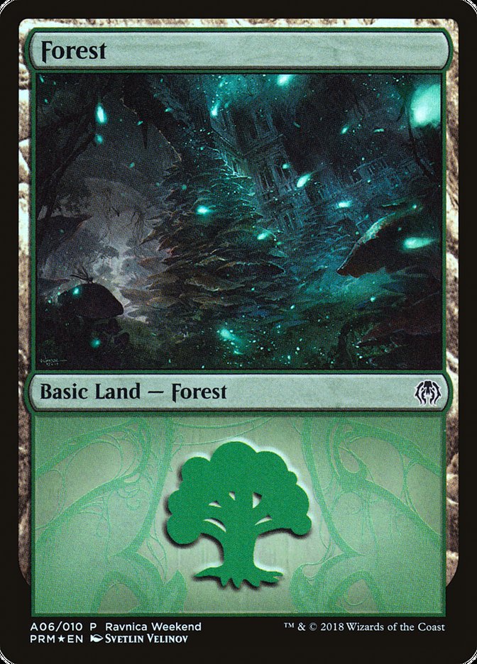 Forest (A06) [Ravnica Allegiance Ravnica Weekend] | I Want That Stuff Brandon