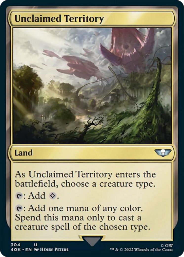 Unclaimed Territory (Surge Foil) [Warhammer 40,000] | I Want That Stuff Brandon